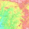 Guaxupé topographic map, elevation, terrain