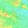 Merelbeke-Melle topographic map, elevation, terrain image.