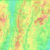 Vermont topographic map, elevation, terrain