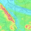 Portland topographic map, elevation, terrain