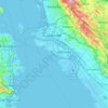 Oakland topographic map, elevation, terrain