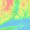 Connecticut topographic map, elevation, terrain