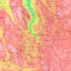 Summit County topographic map, elevation, terrain