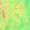 Orlando topographic map, elevation, terrain