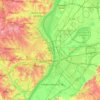 St. Louis topographic map, elevation, terrain