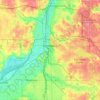 Grand Rapids topographic map, elevation, terrain