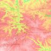 Olmsted County topographic map, elevation, terrain