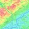 Philadelphia topographic map, elevation, terrain