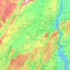 Orange County topographic map, elevation, terrain