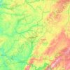 Indiana County topographic map, elevation, terrain