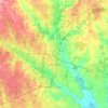 McKinney topographic map, elevation, terrain