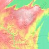 Wisconsin topographic map, elevation, terrain