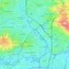 Tigard topographic map, elevation, terrain