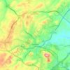 Staunton topographic map, elevation, terrain