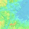 Boston topographic map, elevation, terrain