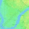 Cape Coral topographic map, elevation, terrain