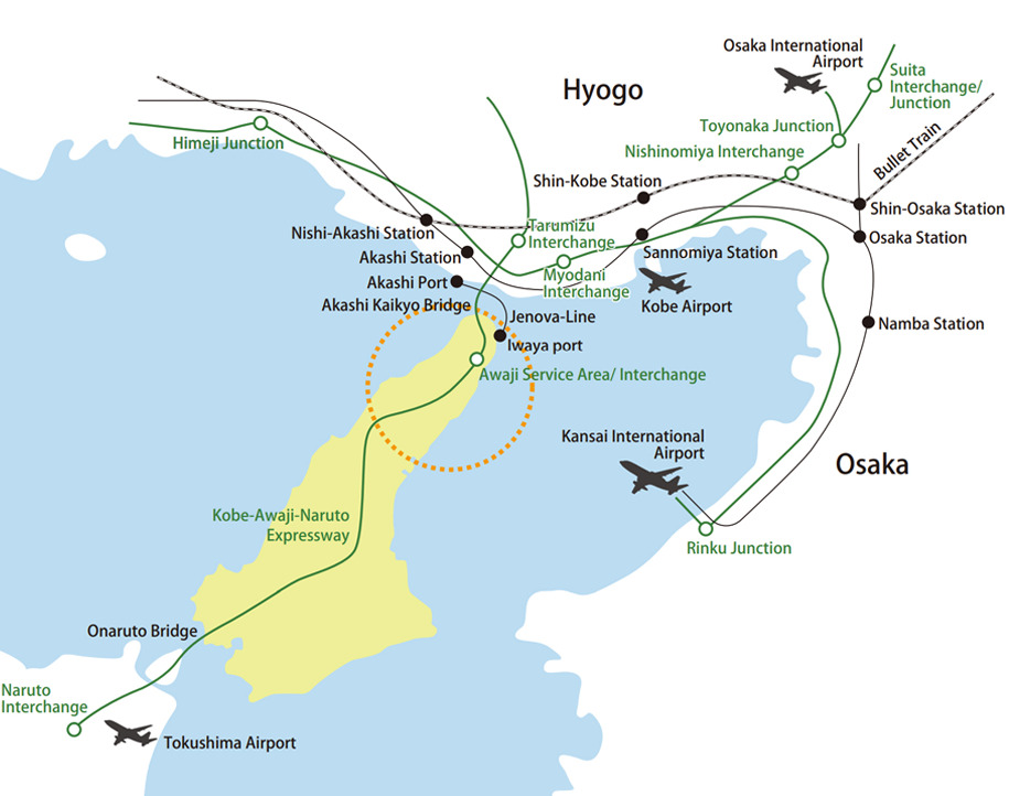 Awaji Island Wide area map