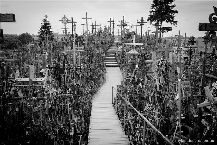 Lithuania, hill of crosses, travel, Christian