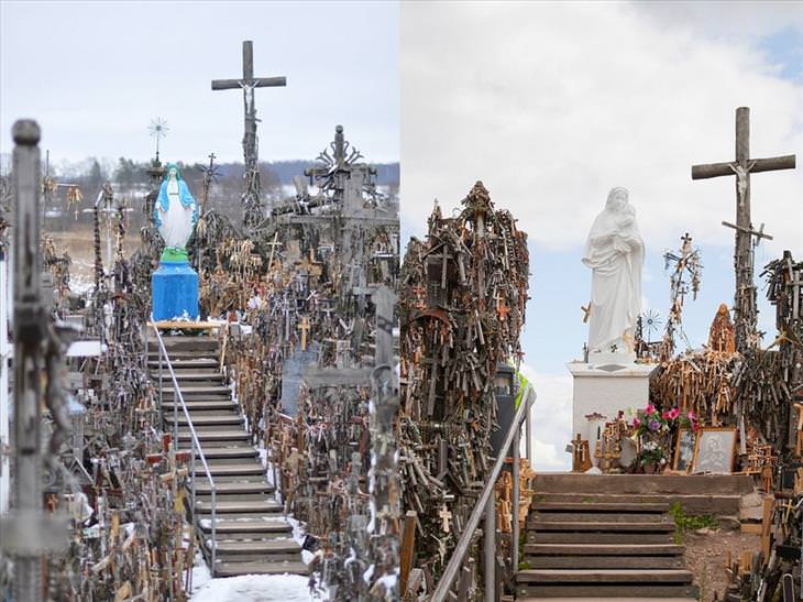 Lithuania, hill of crosses, travel, Christian