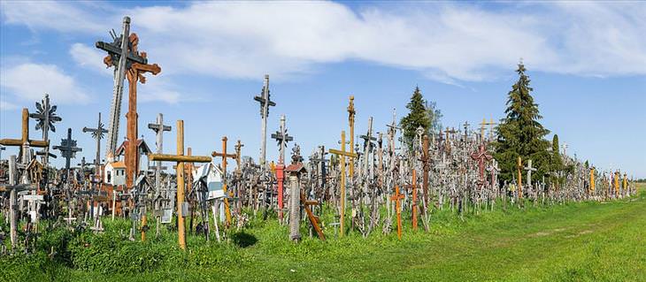 Lithuania, hill of crosses, travel, Christian