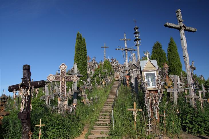 Lithuania, hill of crosses, travel, Christian