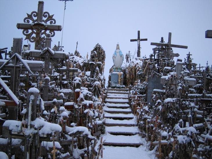 Lithuania, hill of crosses, travel, Christian