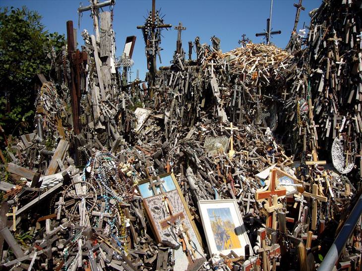 Lithuania, hill of crosses, travel, Christian