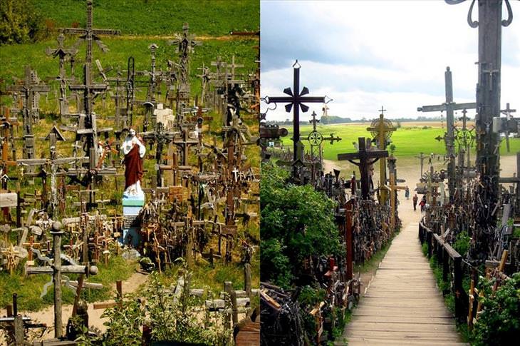 Lithuania, hill of crosses, travel, Christian