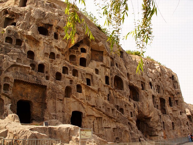 ancient ruins Longmen Grottoes, China