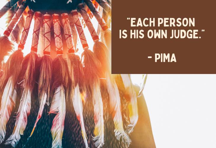 Native American Proverbs, JUDGE