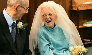 Inspiring Elderly Newlyweds