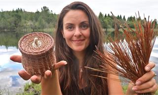 How to Make Cute Baskets from Pine Needles