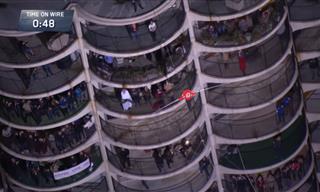 Wire Walking Blindfolded 500ft Above Chicago.