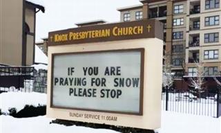 14 Hysterically Funny US Church Signs