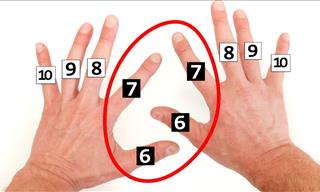 How to Do Multiplications With Your Hands!