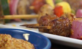 How to Make Tasty Beer and Mustard Sausage Skewers