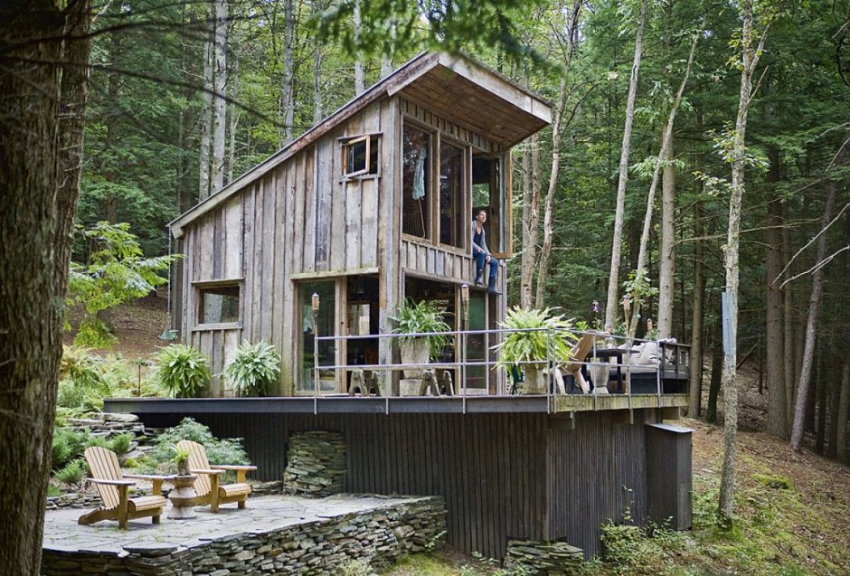 Small house in forest