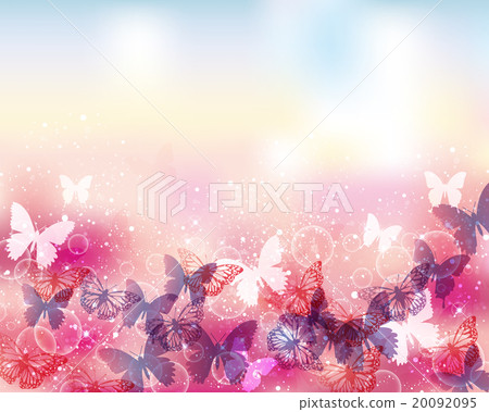 Butterfly background - Stock Illustration [20092095] - PIXTA