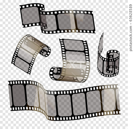 old film strip with transparency on a... - Stock Illustration [63628589] -  PIXTA