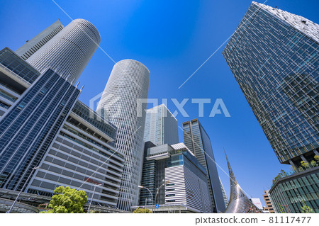 Nagoya Urban landscape Nagoya station front JR Central Towers and Dai Nagoya Building 81117477