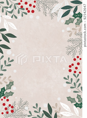 Christmas vector illustration frame background 92542647