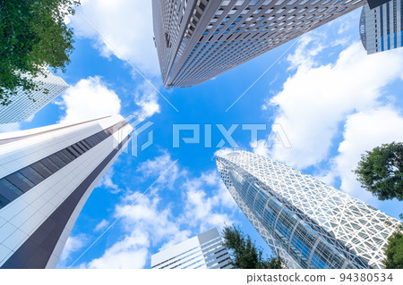 Shinjuku's skyscraper district business image 94380534