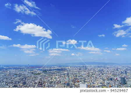 Osaka cityscape seen from Abeno Harukas Observatory 94529467