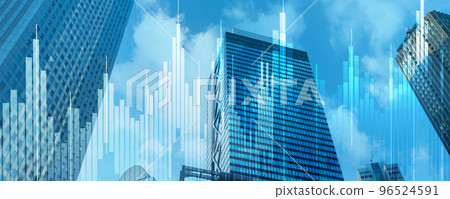 Tokyo office district stock economy image material 96524591