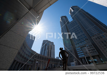 Tokyo Shinjuku cityscape Metropolitan Government Building 99722536