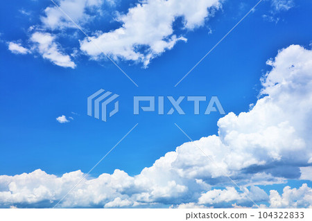 Summer blue sky and clouds 104322833