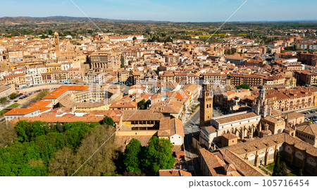 Aerial photo of Tarazona, Spain 105716454