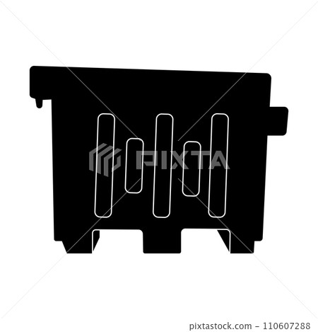 Plastic road divider icon 110607288