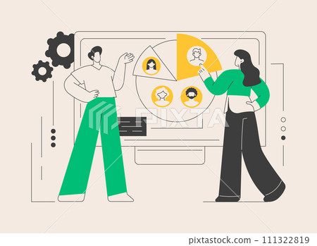 Target audience abstract concept vector illustration. 111322819