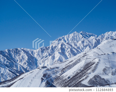 Happo-One Ski Resort and the Northern Alps Distant View 112884893